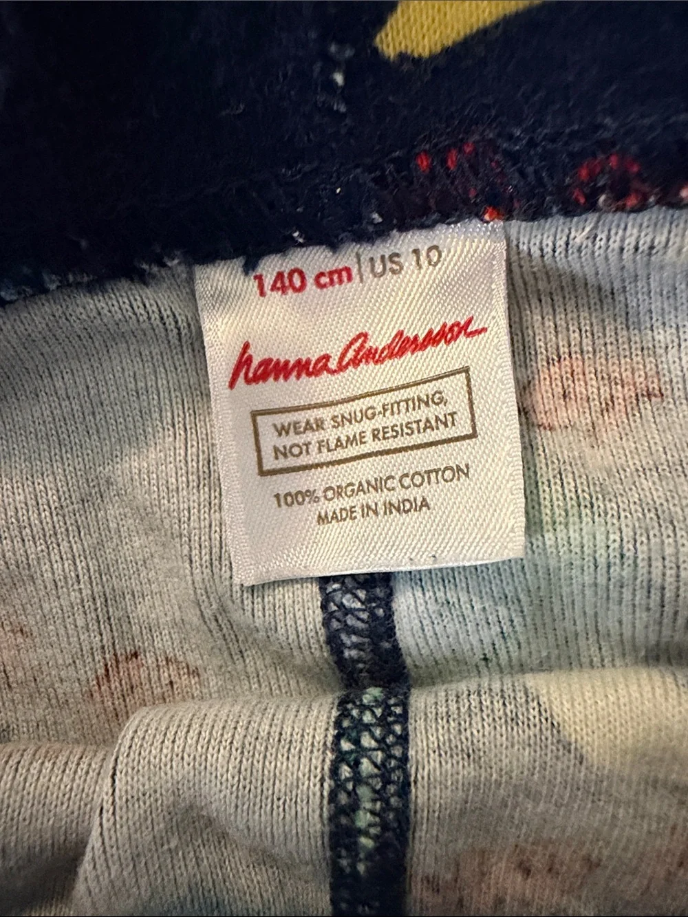 Hanna Andersson Navy Space and Moon Print Pajama Set - Blue/Yellow/Green